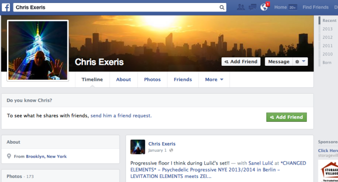 Chris Exeris / Chris Sevanick doesn't publicly advertise he's in an adulterous relationship with Ania Ziolkowska