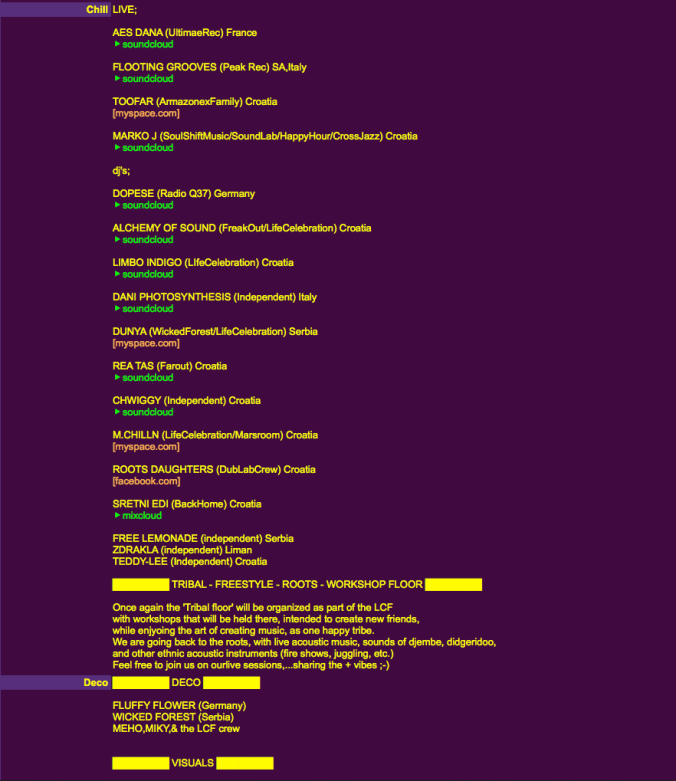 Chris not invited back to the Life Celebration Festival for 2014
